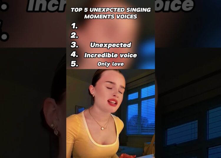 Top 5 unexpected singing moments voice #unexpected #voice #music #coversong