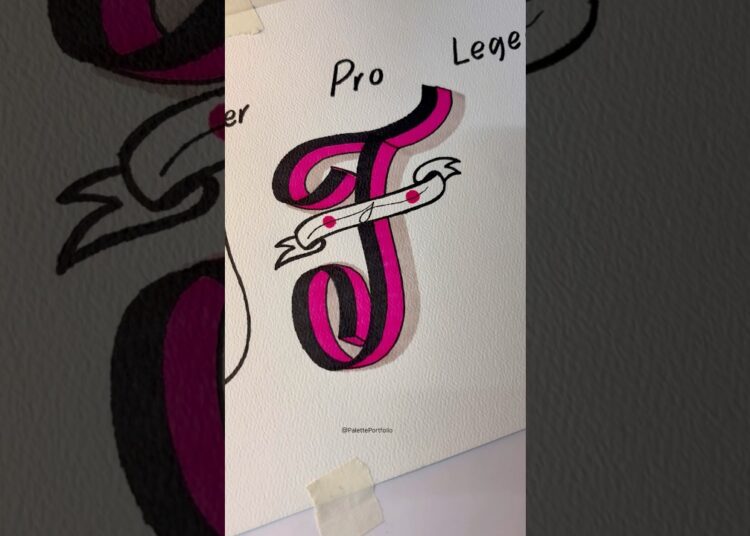 How to draw letter “J”. #howtodraw #art #drawing #artist #shorts
