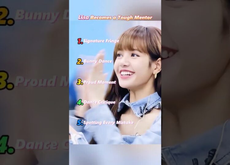 Lisa Becomes a Tough Mentor #kpop #blackpink #lisa #funny #shorts #fyp #celebrity #music #dance