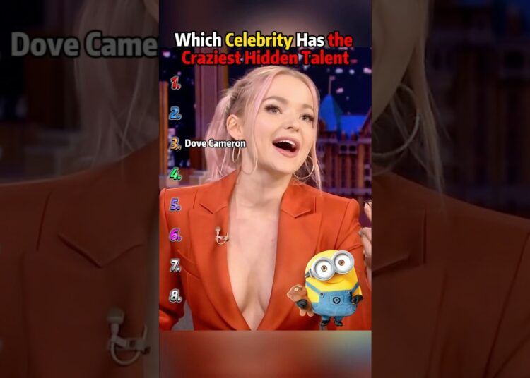 Which Celebrity Has the Craziest Hidden Talent 👀 #celebrity#CaraDelevingne#KendallJenner