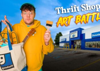 I challenge 3 Artists to a THRIFT SHOP Art Battle! (again!)