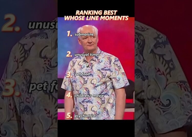 RANKING BESTWHOSE LINE MOMENTS#funny #fouryou #youtubeshorts #celebrity