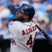Alvarez hits 2 HRs, including a grand slam, in the first inning as Astros beat Royals 10-8