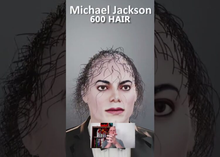 Michael Jackson with 1 strand of hair #shorts #hair #michaeljackson #celebrity