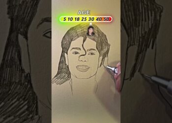 Drawing Michael Jackson at Different Ages