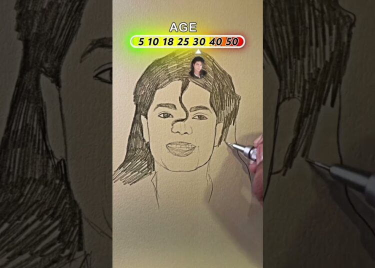 Drawing Michael Jackson at Different Ages