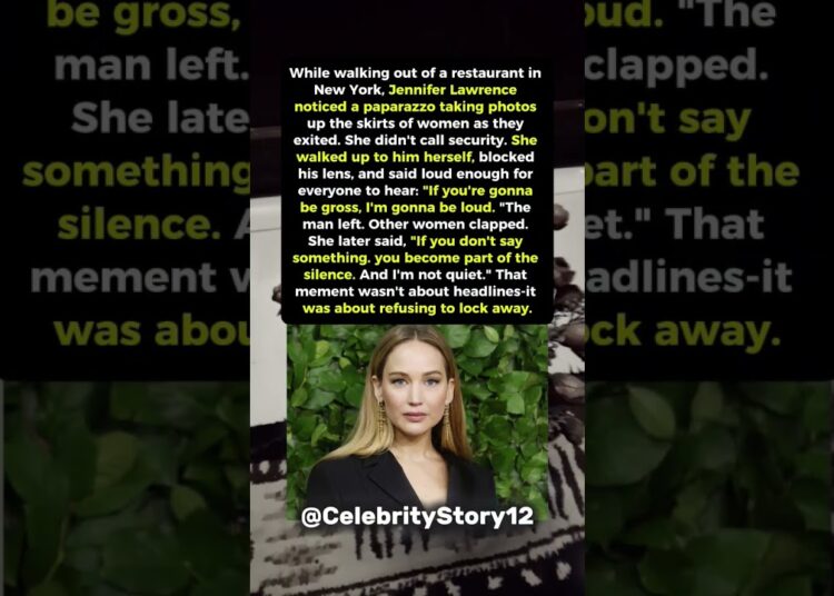 Jennifer Lawrence Stands Up. #shorts #celebrity #hollywood