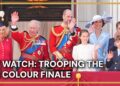 WATCH: Royal Family Bring Trooping the Colour to a Close at Buckingham Palace