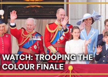 WATCH: Royal Family Bring Trooping the Colour to a Close at Buckingham Palace