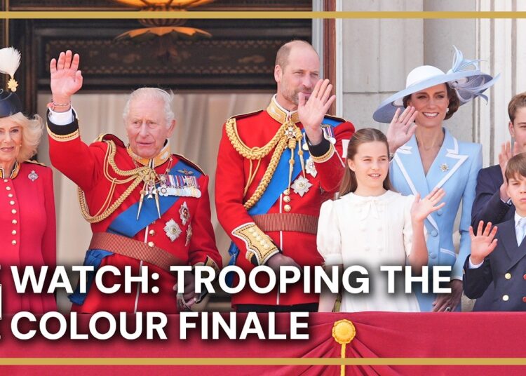 WATCH: Royal Family Bring Trooping the Colour to a Close at Buckingham Palace
