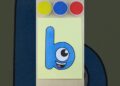 The Alphabet b | Sand Art Painting #shorts #relaxing #satisfying #alphabet #trending