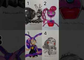 Compilation of poppy playtime characters 😍❤️✍️ #art #artist #cartoon #drawing #anime #shorts
