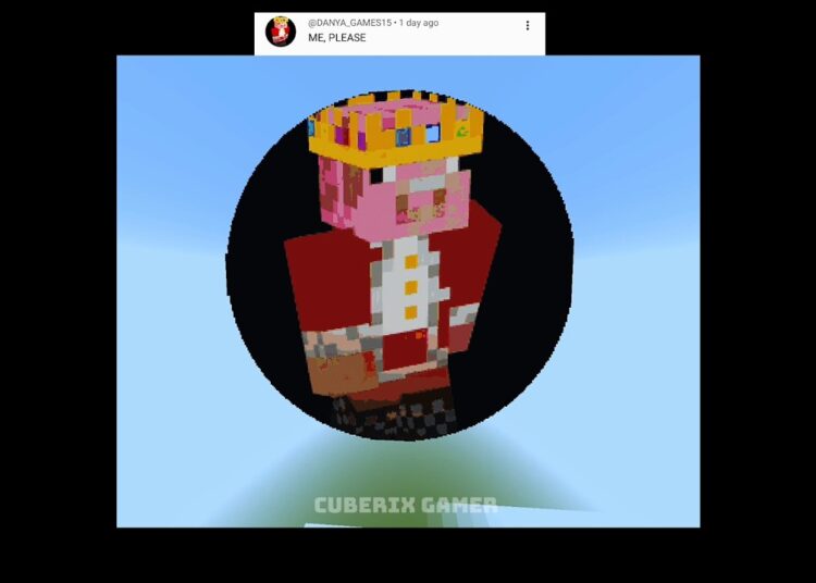 👑 Minecraft King Pig Pixel Art 🐷 |