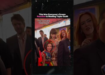 This Was Everyone’s Dream Reaction to Meeting Taylor Swift #TaylorSwift #Celebrity #shorts
