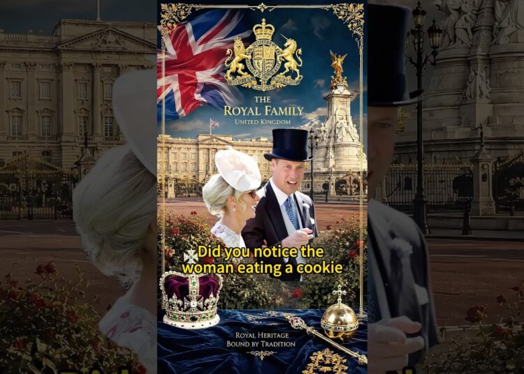 Did you notice woman eating a cookie #william #royal #zara #camilla