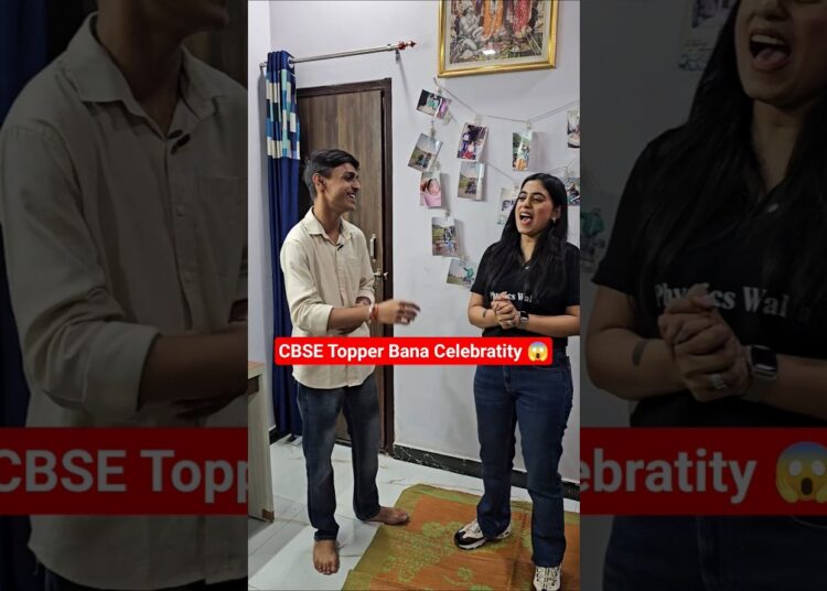 CBSE Topper Bana Celebratity 😱🌟 #alakhpandey #physicswallah #class10 #topper #celebrity