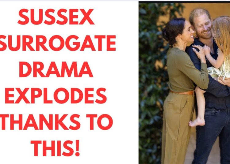 SUSSEX SURROGATE DRAMA AFTER THIS ..LATEST #meghanmarkle #royal #princeharry