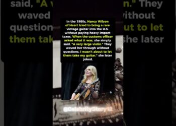 Nancy Wilson tricked customs to save her guitar. #shorts #celebrity #hollywood