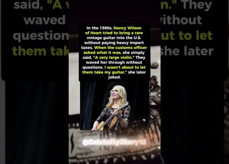 Nancy Wilson tricked customs to save her guitar. #shorts #celebrity #hollywood