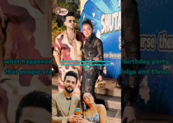 isha x Elvish 😅 #bollywood #bollywoodwisdom #review #gossip #tvactor #tejaswiprakash #birthday#party