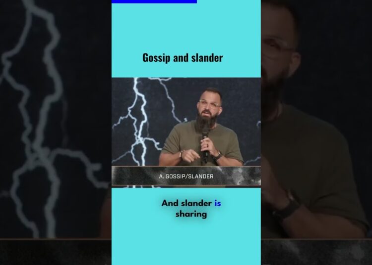 Gossiping and Slander : Pastor Tim Hatch @TimHatchLive  #jesuschrist #faith #joy