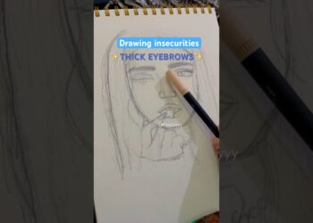 Drawing insecurities: ✨THICK EYEBROWS✨💕#art#drawing#insecure#fyp#artist#shortsfeed#fypシviral