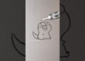 Cute Things to Draw When Bored – day 413 #cat #cute #sketch #art #drawing #tutorial #cutethings