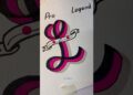 How to draw letter “L”. #howtodraw #art #drawing #artist #shorts
