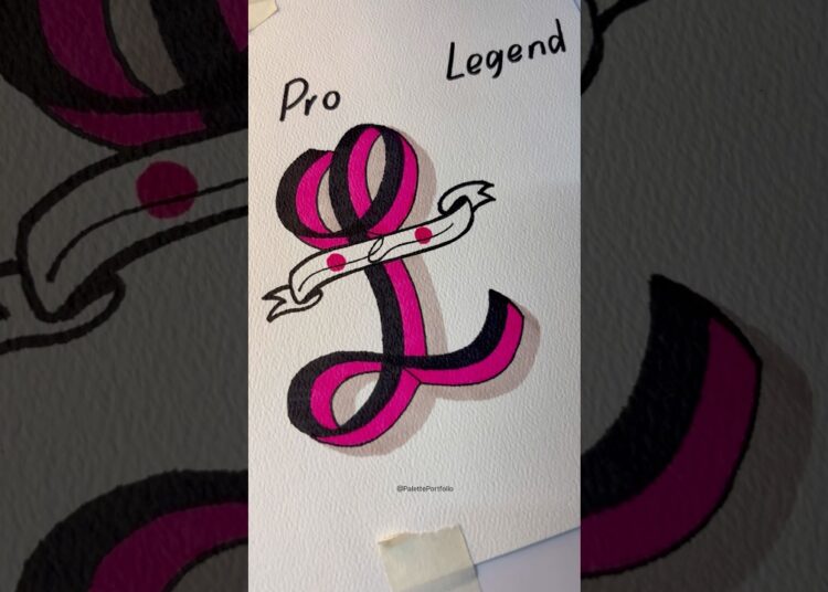 How to draw letter “L”. #howtodraw #art #drawing #artist #shorts