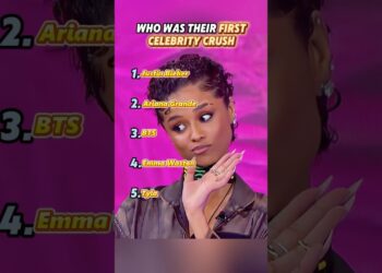 Who was their first celebrity crush? #celebrity #talkshow #jimmy #crush #funny #viral #interview