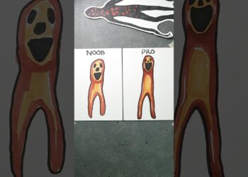 Drawing Road Lurker NOOB vs PRO ARTIST #drawingtutorial #art #beginnerarttips #drawing #horror