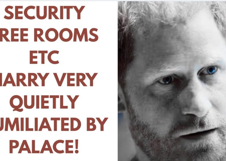 HARRY HUMILIATED..SECURITY & FREE LODGINGS NOT QUITE LATEST #meghan #princeharry #royal