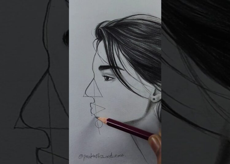 Face drawing techniques 🤌❤️✍️  #art #drawing #artist #viral #explore #satisfying #pencil #shorts