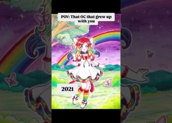 Your sign to show off your oldest OCs! #art #drawing #artist #redraw #oc #ocart #rainbow #challenge