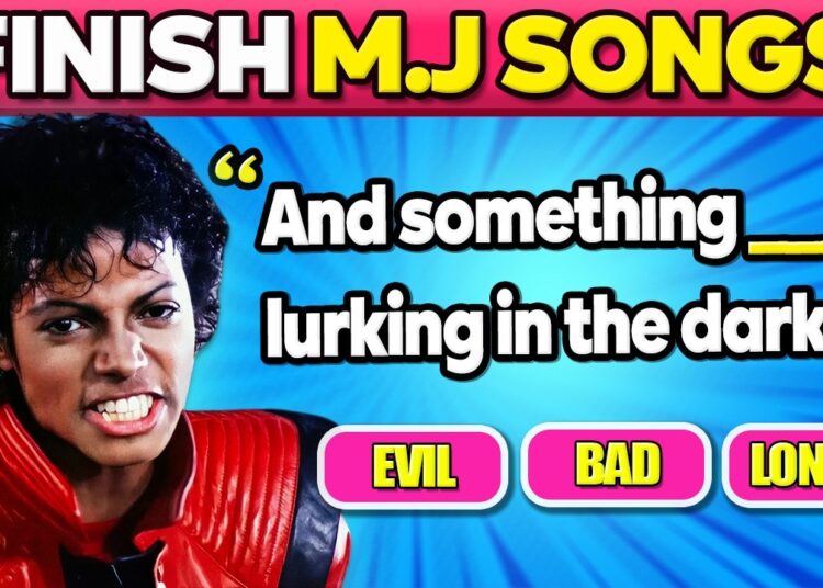 Finish Michael Jackson songs 🎶 MJ fans Test 🎸Music Quiz 2026