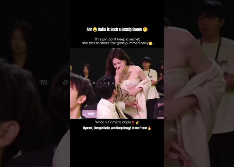 Haha🤭BaiLu being such a Gossip Queen😂 #bailu #chenglei #liyunrui #wanghongyi #moli #cdrama #trending