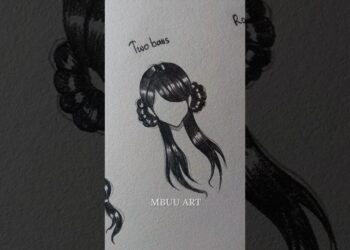 How to draw hair tutorial✏️ #drawing #tutorial #howtodraw #sketch #art #shorts