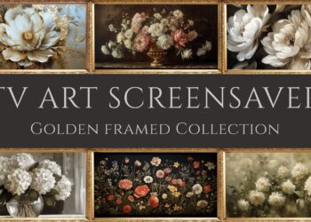 TV ART SLIDESHOW 24/7 | Vintage Floral Gallery 🌼4K Framed Art Screensaver for Living Room
