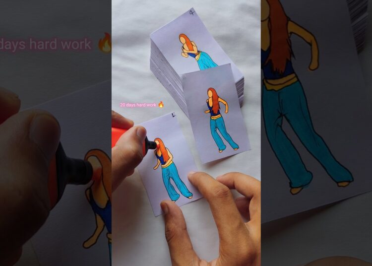 Dai Dai song by Shakira on flip book dance #artist #shorts #shakira #daidai