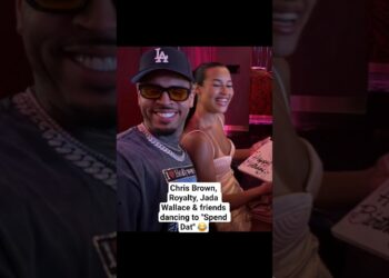 Chris Brown, his daughter Royalty, Jada Wallace & friends dancing to “Spend Dat” by Yung Miami 😂
