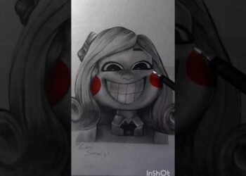 Drawing miss delight from poppy playtime #art #artist #cartoon #drawing #anime #shorts