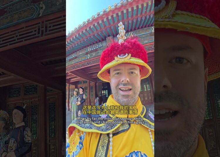 Somehow convinced my parents to dress up as Chinese royalty!