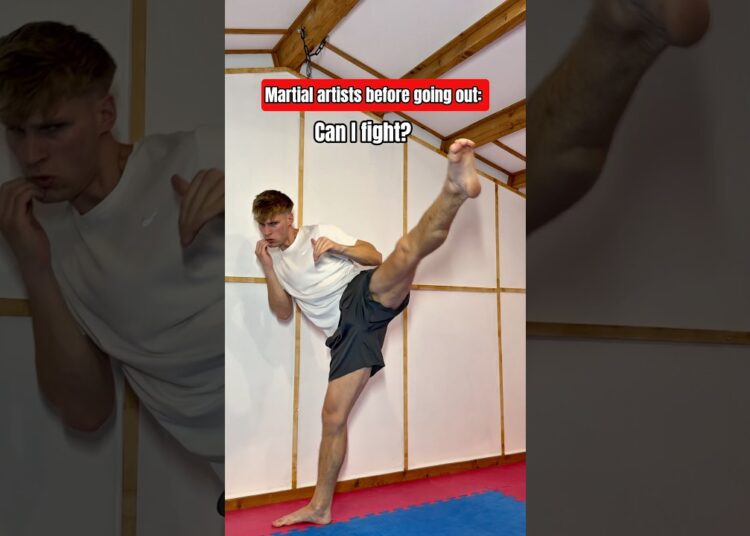 Martial artists when they go out😂