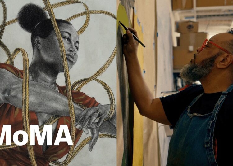 This artist turns comics into monumental drawings