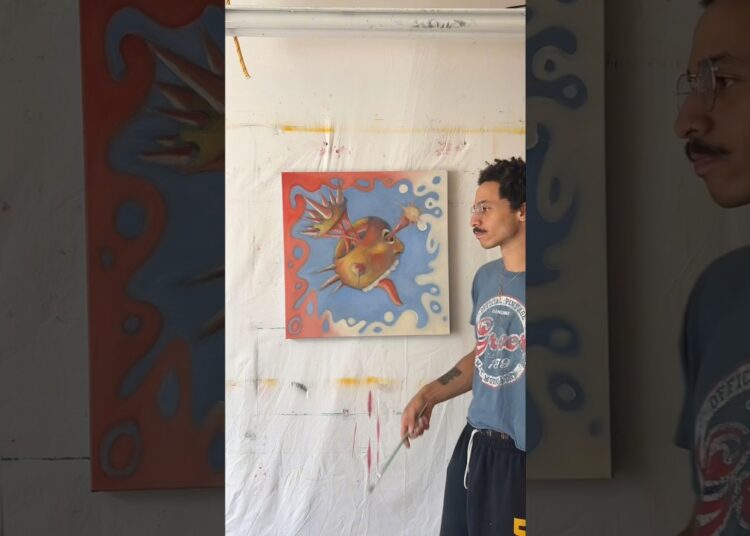 Experimenting again #art #drawingprocess #artist #artshorts #painting #oilpainting #artworkshowcase
