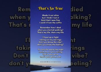 TRY WITH YOUR OWN VOICE – THAT’S SO TRUE🤍SONG LYRICS #trywithyourownvoice #song #songlyrics