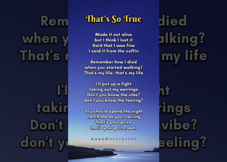 TRY WITH YOUR OWN VOICE – THAT’S SO TRUE🤍SONG LYRICS #trywithyourownvoice #song #songlyrics