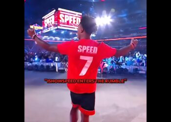 IShowSpeed’s Royal Rumble Disaster 💀 #wwe #shorts #ishowspeed #bronbreakker
