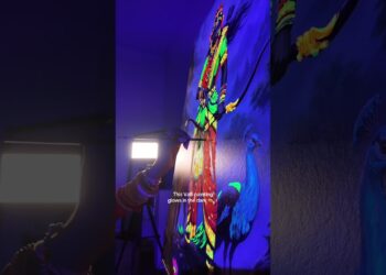Valli glow painting 🎨🔥 #murugan #valli #painting #artist #art #saree #viral #explore #hindu #tamil