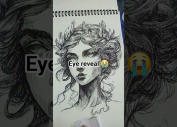 messed up real bad in the end with the eyes #art #woman #sketch ##pensketch #messedup